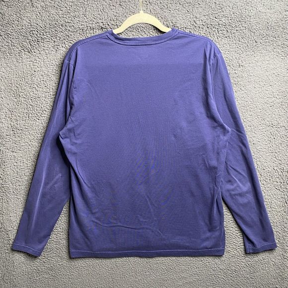 Apple Shirt Mens Medium Blue Macintosh Mac Employee Genius Uniform Long Sleeve - Picture 15 of 16